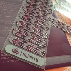 Purple Glitter Chevron Partial Sheet